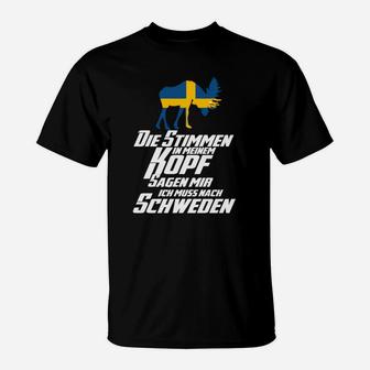 Die Stimmten In Meinen Kopf Schweden T-Shirt - Seseable