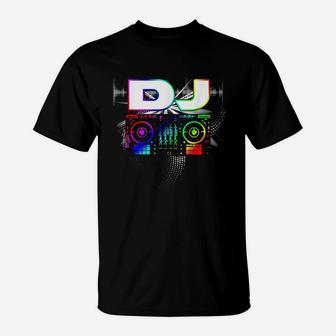 Dj Music Lover Music Player Sound Cool Funny T-Shirt - Seseable