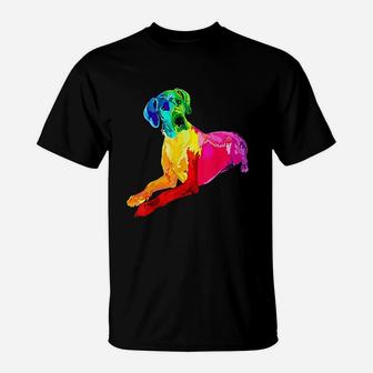 Dog Lover Gifts Great Dane For Women Colorful Great Dane Men T-Shirt - Seseable