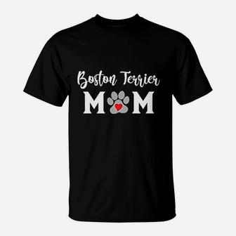 Dog Mom Boston Terriers T-Shirt - Seseable