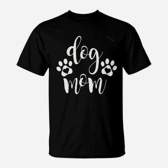 Dog Mom Design Print T-Shirt - Seseable