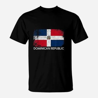 Dominican Flag Vintage Made In Dominican Republic T-Shirt - Seseable