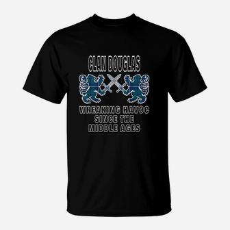 Douglas Scottish Tartan Scotland Family Clan Name T-Shirt - Seseable