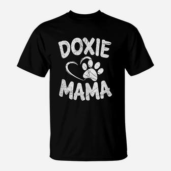 Doxie Mama Dog Mom Dachshund Weiner Owner Gifts T-Shirt - Seseable