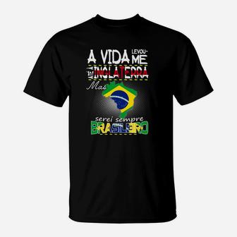 Ein Vida Inglaterra Brasileirot- T-Shirt - Seseable