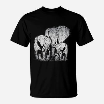 Elephant Family Elephant T-Shirt - Seseable