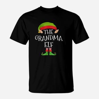 Elf Family Christmas Grandma Elf Matching T-Shirt - Seseable