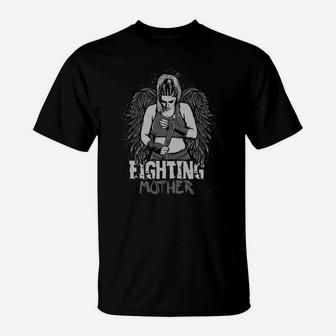 Engel-Kriegerin T-Shirt Fighting Mother – Symbol für Stärke - Seseable