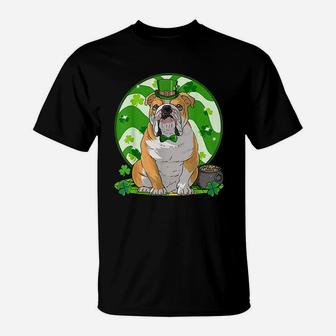 English Bulldog St Patricks Day T-Shirt - Seseable