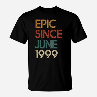 Epic Since June 1999 Awesome Vintage 20th Birthday Gift T-Shirt - Seseable