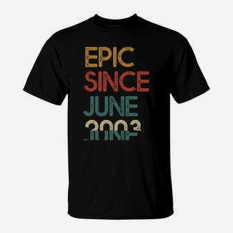 Epic Since June 2003 Awesome Vintage 16th Birthday Gift T-Shirt - Seseable
