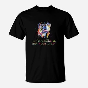 Farbenfrohes Bulldoggen Herren T-Shirt – Mit mir nicht, das Hund bleibt” Spruch - Seseable