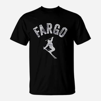 Fargo Vintage Skiing T-Shirt - Seseable