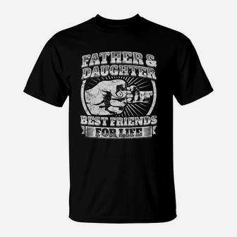 Father Daughter Matching Outfit Gift T Shirt Dad Fist Bump T-Shirt - Seseable