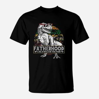 Fatherhood Like A Walk In The Park T-Shirt - Seseable