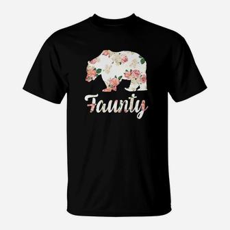 Faunty Bear Floral Family Christmas Matching Gift T-Shirt - Seseable