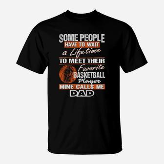 Favorite Basketball Players Dad Fathers Day T-Shirt - Seseable