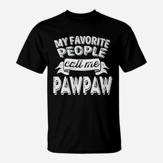 Feisty And Fabulous My Favorite People Call Me Paw Paws T-Shirt - Seseable