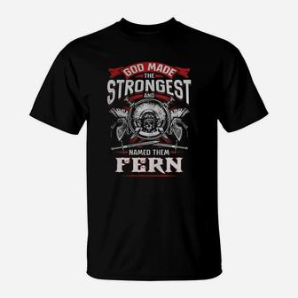 Fern God Made The Strongest And Named Them Fern T-Shirt | Seseable UK