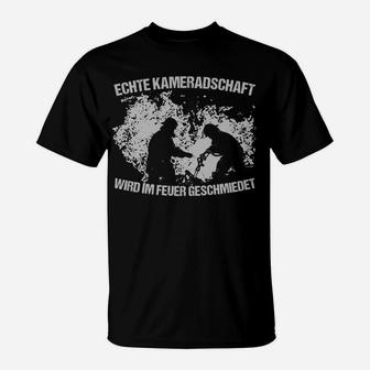 Feuerwehr-Kameradschaft T-Shirt, Spruch über wahre Freundschaft - Seseable