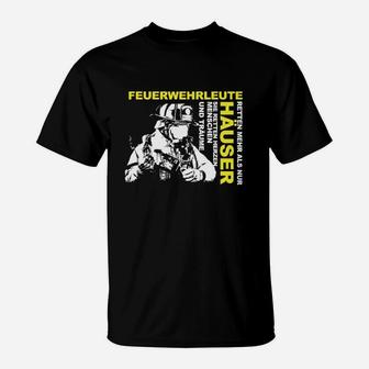 Feuerwehrleiter Retten Mehr Feuerwehr- T-Shirt - Seseable