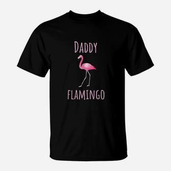 Flamingo Gifts Daddy Flamingo Summer Pink Bird T-Shirt - Seseable