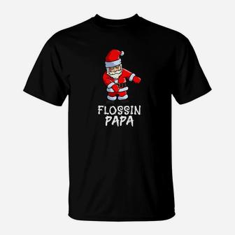 Flossin Papa Santa Floss Christmas Shirts For Couples T-Shirt | Seseable FR