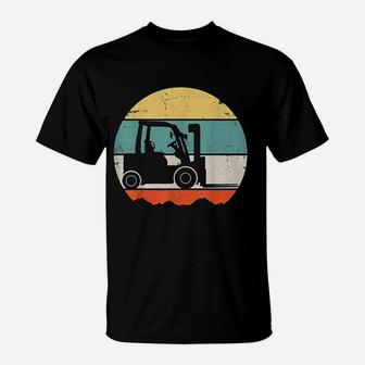 Forklift Vintage Retro T-Shirt - Seseable