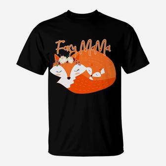 Foxy Mama For Fox Lover Mama Fox T-Shirt - Seseable