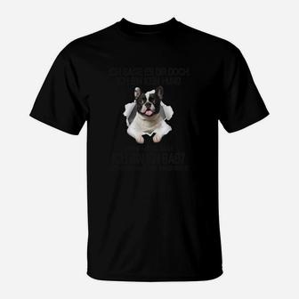 Französische Bulldogge T-Shirt Ich bin kein Hund Lustig - Seseable