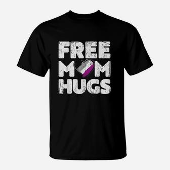 Free Mom Hugs Free Mom Hugs Asexual Pride T-Shirt - Seseable