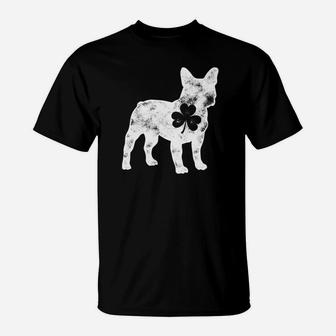 French Bulldog St Patricks Day Men Dog Shamrock Gift T-Shirt - Seseable