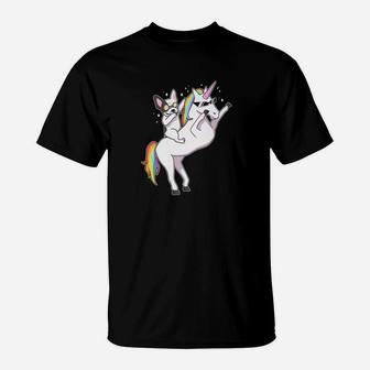 French Bulldog Unicorn To The Disco Dog Funny Gift T-Shirt - Seseable