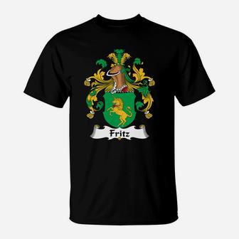 Fritz Family Crest German Family Crests T-Shirt | Seseable UK