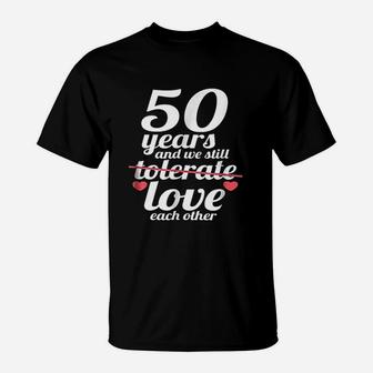 Funny 50th Anniversary Golden Wedding Gift T-Shirt - Seseable