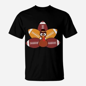 Funny Baby Turkey And Football Sport Lovers T-Shirt - Seseable