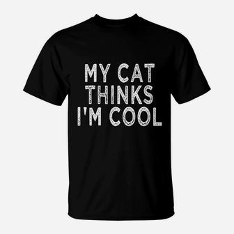 Funny Cat Gifts For Cat Lovers Cute Kitty Meme T-Shirt - Seseable