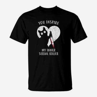 Funny Cat In Heart You Inspire Me Gifts For Cat Lovers T-Shirt - Seseable