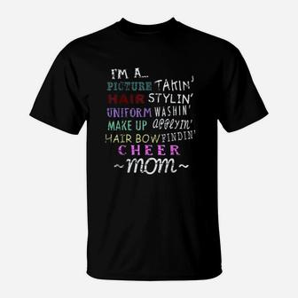 Funny Cheerleading Mom For Football Mom T-Shirt - Seseable