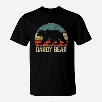 Funny Daddy Bear Dad Fathers Day Dad Daddy Bear T-Shirt - Seseable
