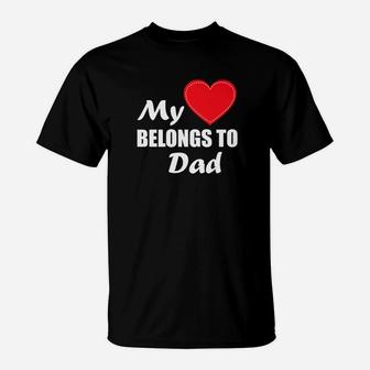 Funny Daddy Love Heart Cute Fathers Day Humor T-Shirt - Seseable