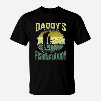 Funny Daddys Fishing Buddy T-Shirt - Seseable