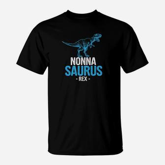 Funny Fathers Day Gift For Grandpa Nonno Saurus Rex Premium T-Shirt - Seseable