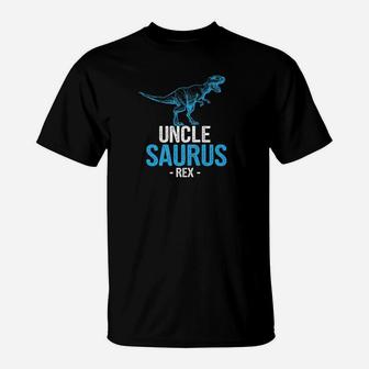 Funny Fathers Day Gift For Grandpa Uncle Saurus Rex Premium T-Shirt - Seseable