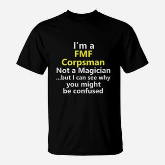 Funny Fmf Corpsman Job Career Navy Eagle Globe Anchor Gift T-Shirt - Seseable