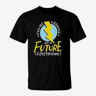 Funny Future Electrician Electrical Engineer T-Shirt - Seseable