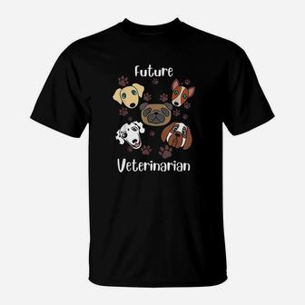 Funny Future Veterinarian Gift Cute Aspiring Vets Kids T-Shirt - Seseable
