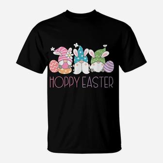 Funny Gnome Bunny Easter Hoppy Easter Spring Eggs T-Shirt - Seseable