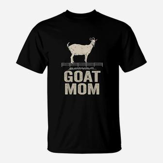Funny Goat Mom I Love My Goat Retro Vintage Goat Lover Gift T-Shirt - Seseable