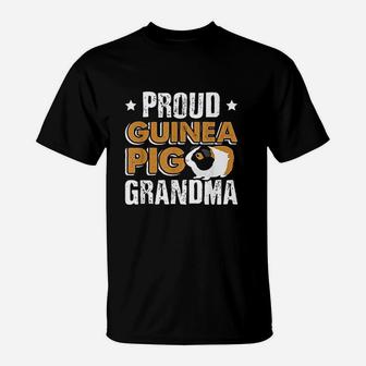 Funny Guinea Pig Gift Proud Guinea Pig Grandma T-Shirt - Seseable